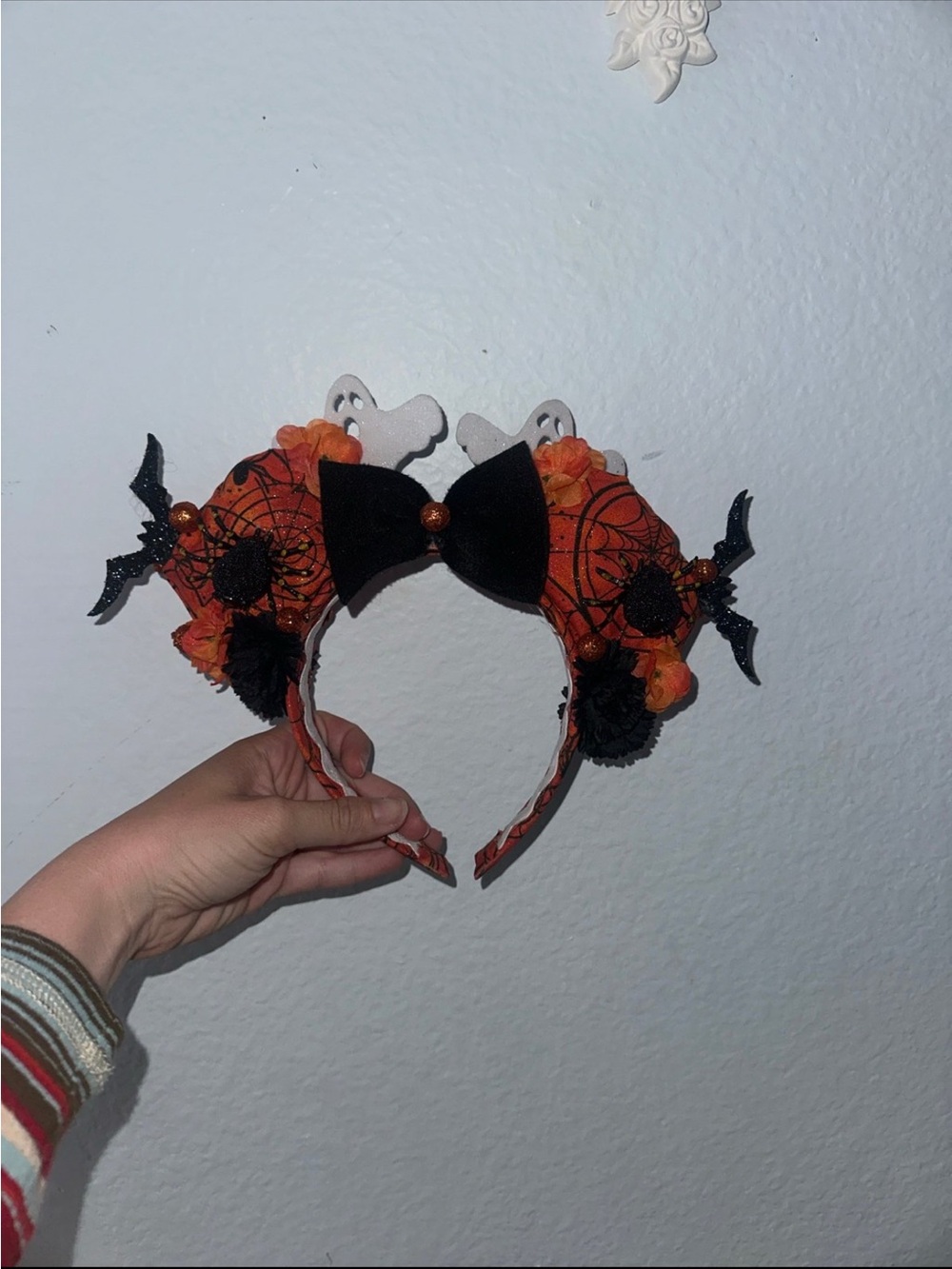 Halloween theme Minnie ears that I made!